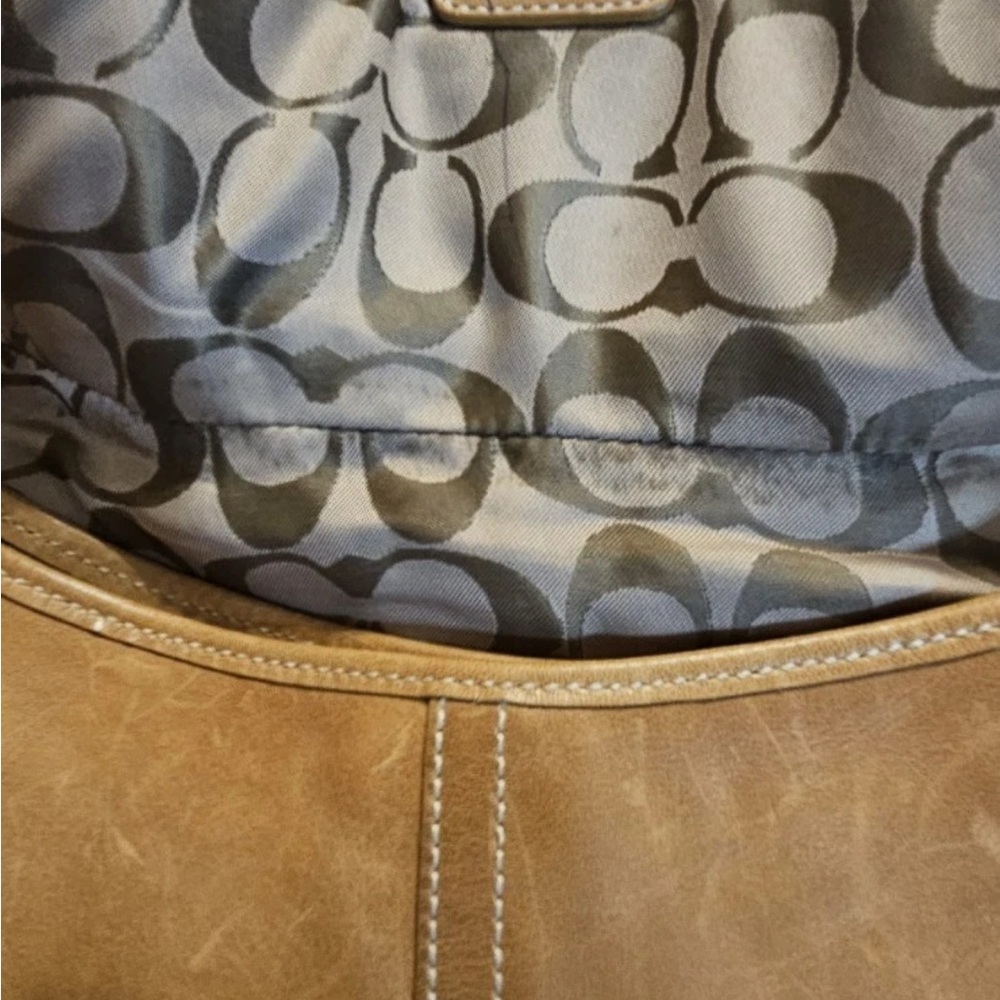 Coach Tan Leather Shoulder Soho Bag - Picture 7 of 9
